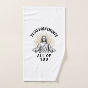 Enttäuschungen euch alle Vintage religiöse Bluse Handtuch