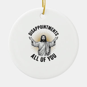 Enttäuschungen euch alle Vintage religiöse Bluse Keramik Ornament