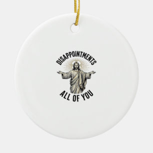 Enttäuschungen euch alle Vintage religiöse Bluse Keramik Ornament