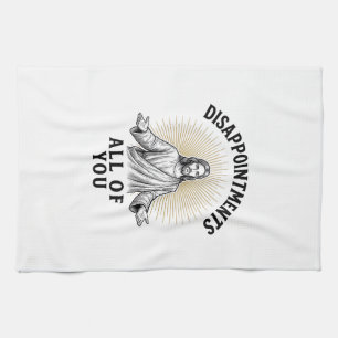 Enttäuschungen euch alle Vintage religiöse Shirt Geschirrtuch