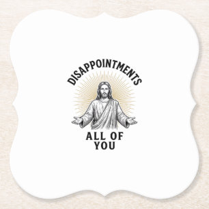 Enttäuschungen euch alle Vintage religiöse Shirt Untersetzer