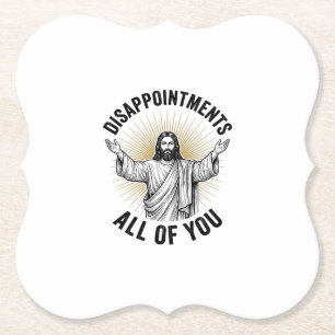 Enttäuschungen euch alle Vintage religiöse Shirt Untersetzer