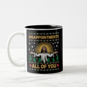 Enttäuschungen euch allen Jesus Weihnachten Hässli Zweifarbige Tasse