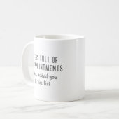 Enttäuschungen Kaffeetasse (Vorderseite Links)