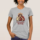 Enttäuschungen Sie alle - Funny Jesus Facepalm T-Shirt (Vorderseite)