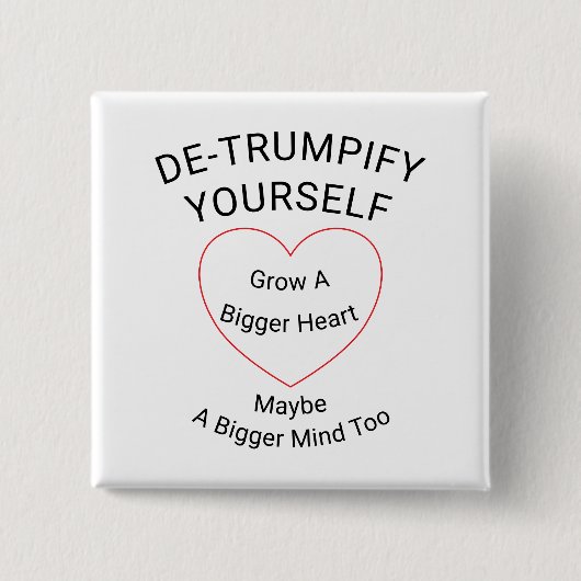 Enttrompifizieren Sie sich selbst Button (Vorderseite)