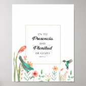 Entu presencia hay plenitud de gozo Póster Poster (Vorne)