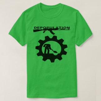 Entvölkerung: Praktischer Depopulator u. T-Shirt
