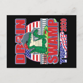 Entwässerung des Sumpfes - Trump 2020 Postkarte