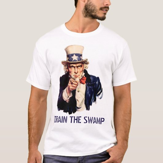 Entwässerung des Sumpfes (weißer Hintergrund) T-Shirt (Vorderseite)