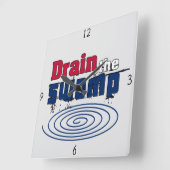 Entwässerung Quadratische Wanduhr (Winkel)