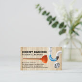 Entwässerung von Plunger- und geschliffenen Rohren Visitenkarte (Stehend Vorderseite)