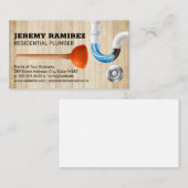 Entwässerung von Plunger- und geschliffenen Rohren Visitenkarte (Vorne/Hinten)