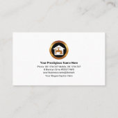 Entwässerung von Zuhause-Rohrleitungen Wassertropf Visitenkarte (Rückseite)