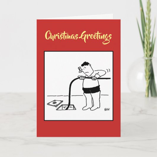 Entwässerung Weihnachtskarte Feiertagskarte (Vorderseite)