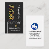 Entwässerungspipeline Visitenkarte (Vorne/Hinten)