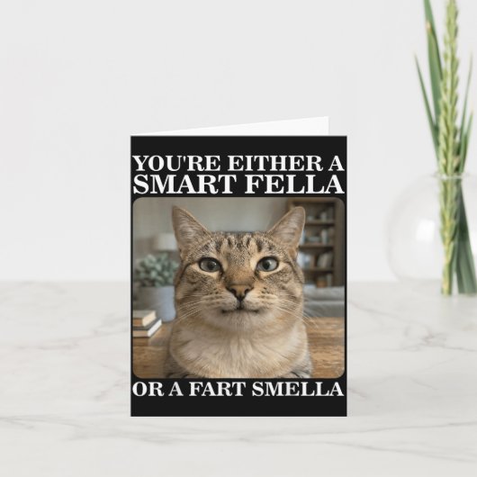 Entweder ein schlauer Kerl oder ein Furz-Riecher L Karte (Vorderseite)