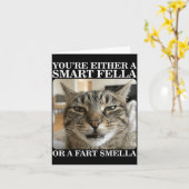 Entweder ein schlauer Kerl oder ein Furz-Riecher L Karte (Gelbe Blume)