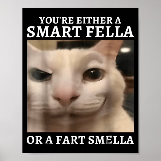 Entweder ein schlauer Kerl oder ein Furz-Riecher L Poster (Vorne)