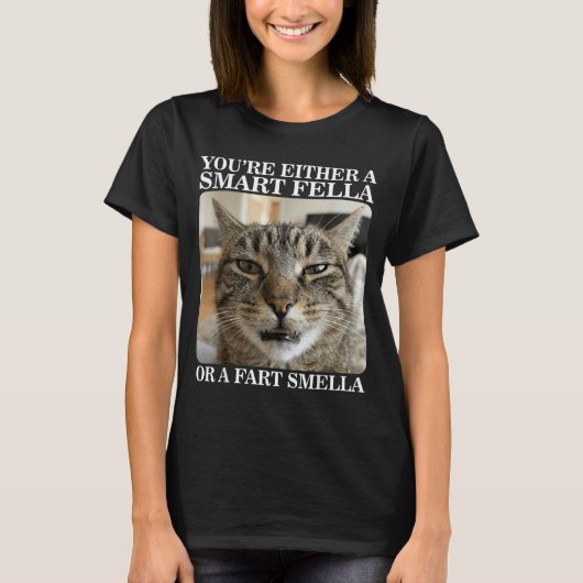 Entweder ein schlauer Kerl oder ein Furz-Riecher L T-Shirt (Vorderseite)