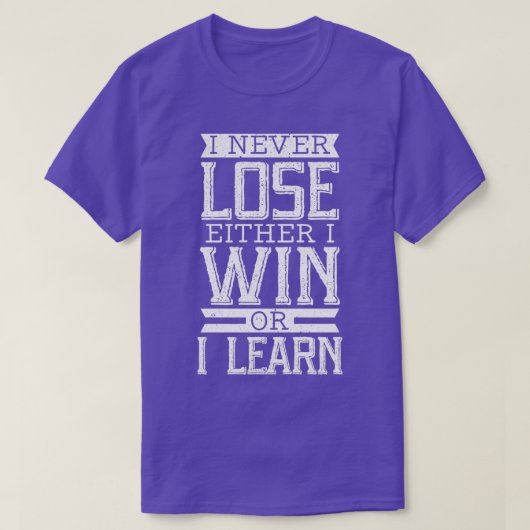 Entweder gewinne ich oder lerne Forex Trader Stock T-Shirt (Design vorne)