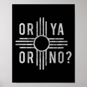 Entweder Ja, Oder Nein_ Zia Lustige New Mexico Red Poster