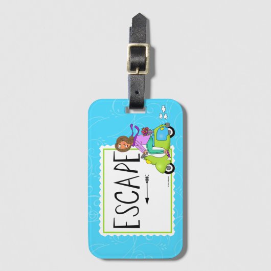 ENTWEICHEN GEPÄCKANHÄNGER (Vorderseite Vertikal)