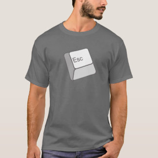 Entweichen-Knopf-T - Shirt