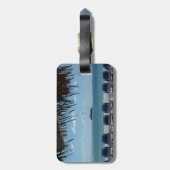 Entweichen zum Strand-Gepäckanhänger Gepäckanhänger (Rückseite vertikal)