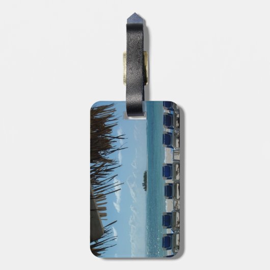 Entweichen zum Strand-Gepäckanhänger Gepäckanhänger (Rückseite vertikal)