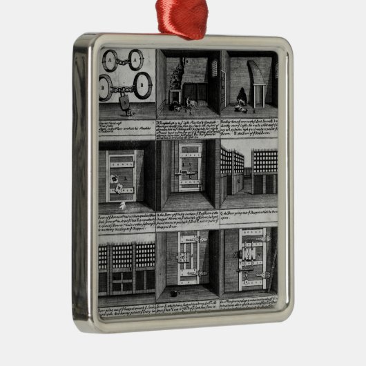 Entweichenform Newgate Gefängnis des Schäfers Silbernes Ornament (Rechts)