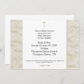 Entweihung von Baby Dedication Gender Neutrale Tau Einladung (Vorne/Hinten)