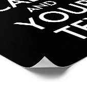 Entwerfe Dein eigenes "Keep Calm" und Deinen Text Poster (Ecke)