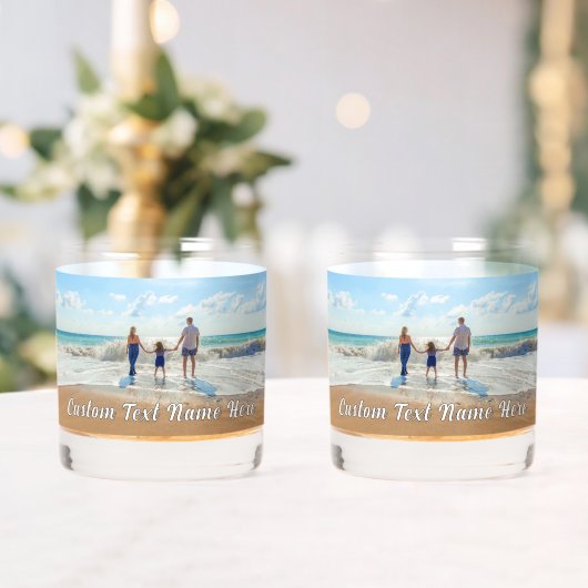Entwerfen eines eigenen Fotos Personalisierter ben Whiskyglas (Insitu (Hochzeit))