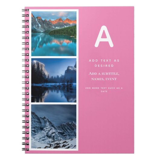 Entwerfen eines eigenen Journal-Geschenkes mit Fot Notizblock (Vorderseite)