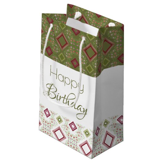 Entwerfen eines Ereignisses Moderne Geschenktasche Kleine Geschenktüte (Rückseite Schrägansicht)