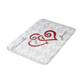 Entwerfen eines Herzens als Badematte (Schrägansicht)