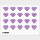 Entwerfen eines Lila Heart Sticker (Blatt)