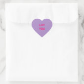 Entwerfen eines Lila Heart Sticker (Tasche)