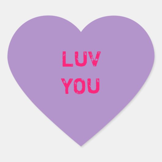 Entwerfen eines Lila Heart Sticker (Vorderseite)