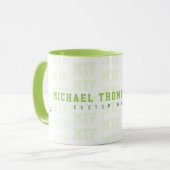 Entwerfen eines Mit Monogramm, Namens + Initialen, Tasse (Vorderseite Links)