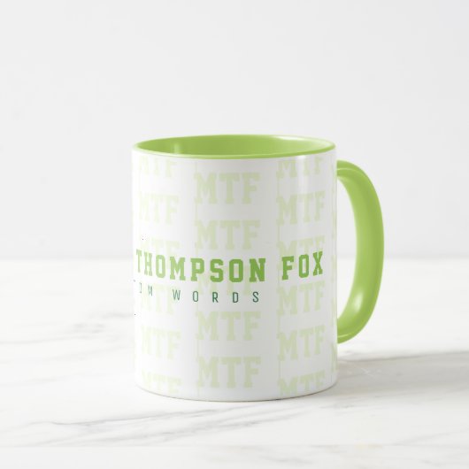 Entwerfen eines Mit Monogramm, Namens + Initialen, Tasse (VorderseiteRechts)