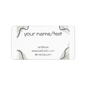 Entwerfen Ihres Logos/Rücksendeadressen-Aufklebers Adressaufkleber (Vorne)