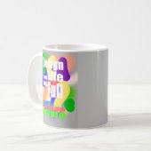Entwerfen Sie das Leben mit vollen Farben Kaffeetasse (Vorderseite Links)