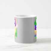 Entwerfen Sie das Leben mit vollen Farben Kaffeetasse (Mittel)