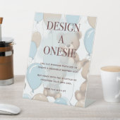 Entwerfen Sie einen Bodyanzug, Baby Shower Game Si Sockelschild (In SItu)