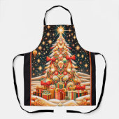 Entwerfen Sie einen hellen fröhlichen Weihnachtsba Schürze (Vorderseite)