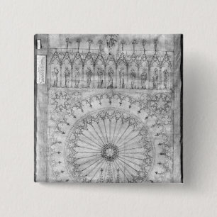 Entwerfen Sie für das Rosenfenster und die Galeri Button