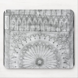 Entwerfen Sie für das Rosenfenster und die Galeri Mousepad