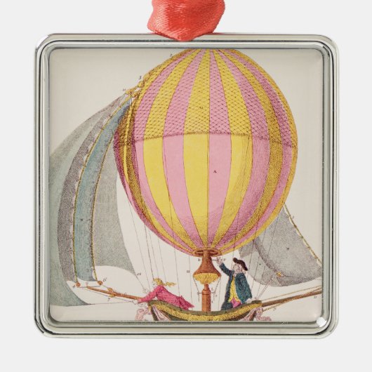 Entwerfen Sie für ein lenkbares, Franzosen, c.1785 Silbernes Ornament (Vorne)